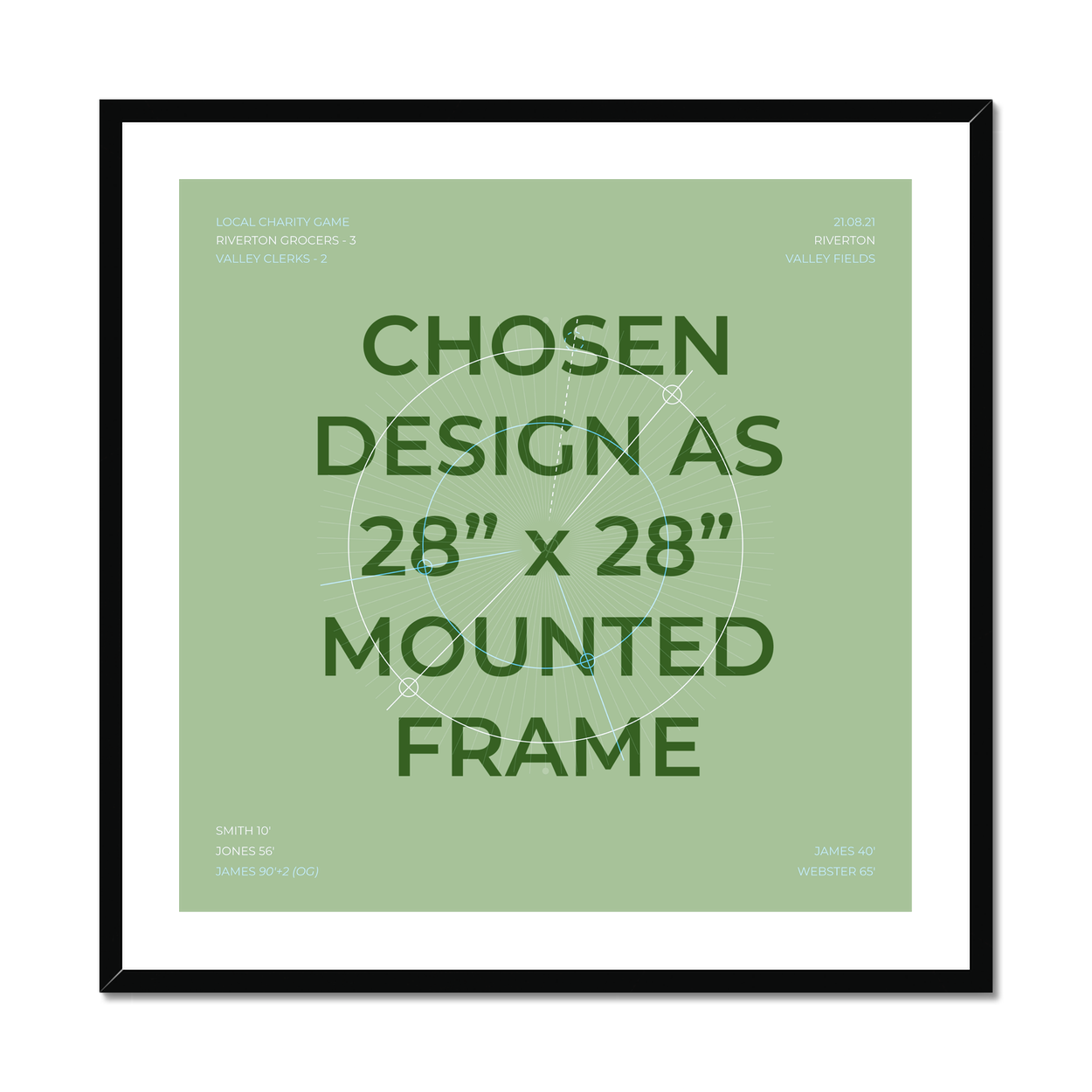 Framed & Mounted Print option